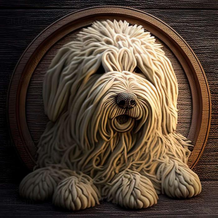 3D model Komondor dog (STL)